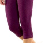 Lululemon  In the Flow Crop Leggings size 6 maroon Photo 1