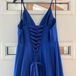 B Darlin Blue Prom Dress Photo 5