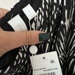 NWT JONATHAN SIMKHAI Swim One Shoulder Printed Swim Mini Dress Black White M Size M Photo 6