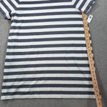 Old Navy Crew Neck Striped T-Shirt Dress Women's X-Large Gray/White Short Sleeve Photo 5