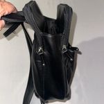 wilson's leather  • Genuine Leather Vintage Black Small Bagpack Multiple Pockets Photo 5