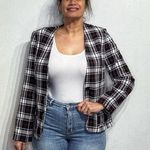 First Lady White Plaid Blazer Sz 12 Photo 6