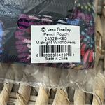 Vera Bradley  Lighten Up Double Zipper Pencil Pouch Midnight Wildflowers Photo 2
