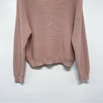 Lulus Feel It Still Taupe Knit Sweater Top Oversized Slouchy Large V Photo 5