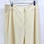 ESCADA Cream Gold Wool Belted Dress Pants Size 10 Photo 7