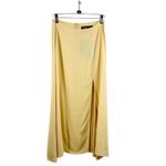 Reformation  skirt with slit in buttercup NWT Photo 1