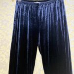 Soprano  nwot dark indigo navy blue Velvet Flare bell bottoms Pants small Photo 3