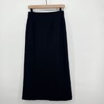 Eileen Fisher XS Washable Stretch Crepe Pencil Skirt Black Minimalist Midi Photo 1