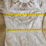 Teri Jon by Rickie Freeman Gold beaded embellished jacquard dress NWT Size 4 Photo 7