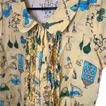 Anne Carson  Linen Novelty Blouse XL Photo 1