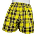 Purrr Melrose Women's Yellow Black Plaid Mini Skirt Skort Goth Preppy Size Small Photo 2
