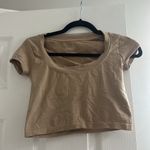 Free People  Intimately Scoop Neck Top Tan Photo 1