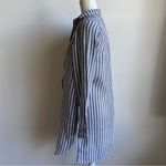 CP Shades  Linen Striped Shirt Dress Full Button Down Photo 1