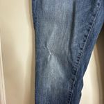 ZARA Jeans Size 8 Womens Skinny Mid Rise Dark Wash Blue Denim. Distressed. Photo 10
