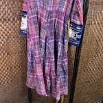 NWT Aratta 100% Cotton Duster Cardigan with Embroidered Cuffs and Attached Belt Blue Size L Photo 9