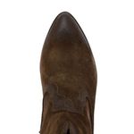 Frye Renee Seam Suede Short Boot in Brown Size 10 Photo 2