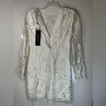 Elliatt  White Lace Long Sleeve Dress Photo 2