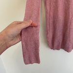 American Eagle Rose Pink Long Sleeve Lightweight Cotton Blend V-Neck Sweater XS Photo 14