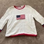 Croft & Barrow  USA Flag Knit Sweater SIZE L NWT Photo 0