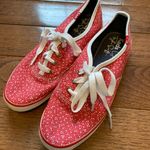 Keds Red and White Polka Dot Sneakers Photo 0