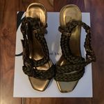 Nine West  Bronze Strappy Heeled Sandals Photo 1