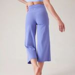 Athleta  Elation Wide Crop Pant Size‎ Small Adonis Blue NWOT Photo 1