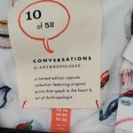 Anthropologie  Conversation Women's Button Down Shirt with Marble Print Size 4 Photo 5