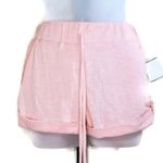 Sadie and Sage  Pajama Shorts Pink Striped XS Extra Small Lounge Photo 2