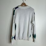 Brooks Brothers Vtg Argyle Patterned Sweater pullover cozy cute large cotton Photo 6