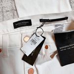 Banana Republic High Rise Slim White Jeans Photo 4