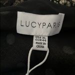 Lucy Paris NEW Black White Polka Dot Lace Racerback Tank Top Camisole Size XL Photo 4