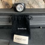 Bebe  Quartz Cuff Watch Black with Silver Crystals New with Pouch Photo 1