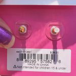 Betsey Johnson  silver tone martini goblet lemon studs earrings Photo 4