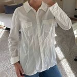 H&M White Button Down Blouse Photo 1