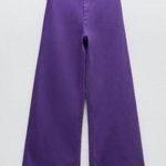 ZARA Marine Straight Jeans - Purple Photo 0