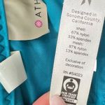 Athleta  Deep Water Teal Blue Gigi Racerback Mesh Detail Sports Bra size S Photo 2