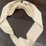 H&M NWOT  bolero rib knit beige shoulder sleeve top xs Photo 1