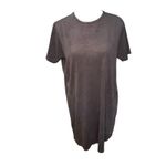 Brandy Melville ‎ Black T-Shirt Dress Casual Basic Mini Short Sleeve Summer Photo 5