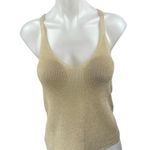 Mango MNG Women's Beige Tan Sleeveless Knit V-Neck Cami Camisole Tank Top Size L Photo 0
