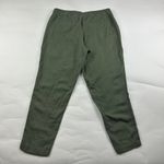 Old Navy Olive Green Linen Blend High Rise Slim Leg Ankle Pant L Photo 5