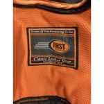 Harley Davidson First Classic Leather Gear Womens Moto Biker Jacket Size L Patch Photo 5