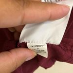 Nike  swoosh burgundy boxy crop top size small Photo 6