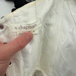V. Chapman White Lucia Corset midi dress bridal Size 4 Photo 2