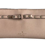 Kate Spade Pink Saffiano Leather Bow Snap Clutch Wallet Photo 0