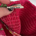 INDIAN EMPORIUM Women's Pink Smocked Floral Striped Maxi Dress Free Size | EUC Photo 5