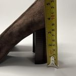 Tory Burch  Shoes Women’s 10.5 Brown Mini Miller Block Heels Suede Logo Pumps Photo 15