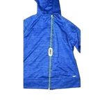Danskin  Hooded Zip Front Blue Space-Dyed Athletic Jacket LARGE Sportswear Winter Photo 5