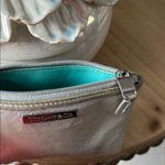 Tiffany & Co. Rare Silver Metallic Leather Mini Zip Pouch Photo 3