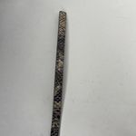 Old Navy Grey Snakeskin Slim Rectangle Buckle Belt Size M/L Photo 3