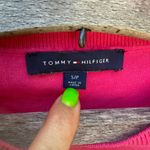 Tommy Hilfiger  80s Style Hot Pink Puff Sleeve Heart Sweater Long Sleeve - Small Photo 8